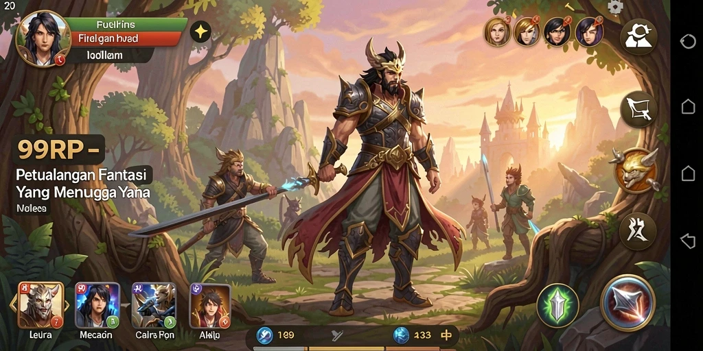 Gameplay RPG yang mendebarkan dengan strategi yang mendalam.