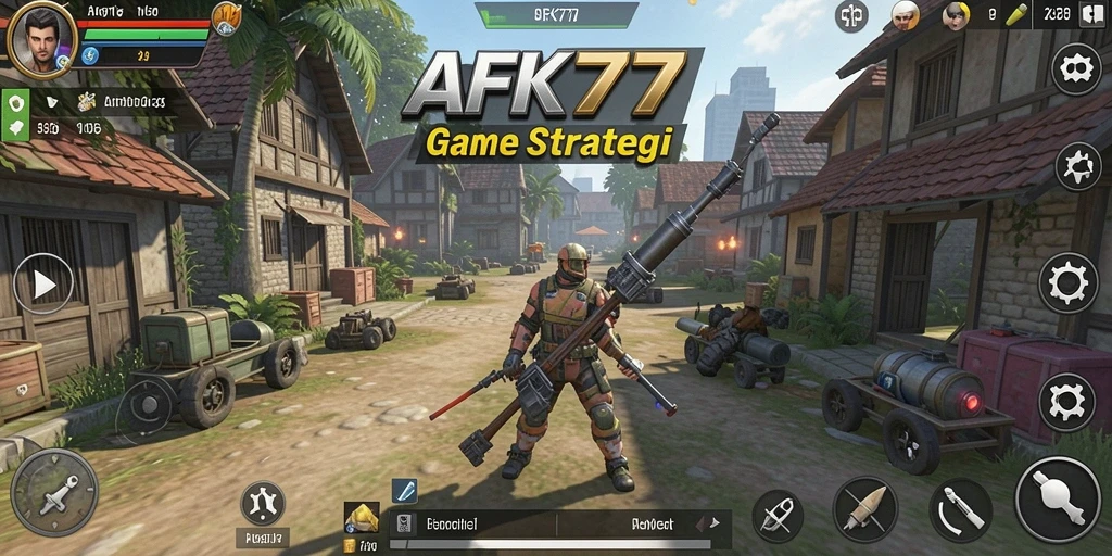 Tampilan gameplay AFK77 yang mendebarkan dan penuh strategi.