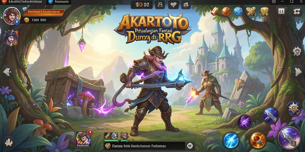 Tampilan gameplay AKARTOTO yang menakjubkan dari dunia RPG.