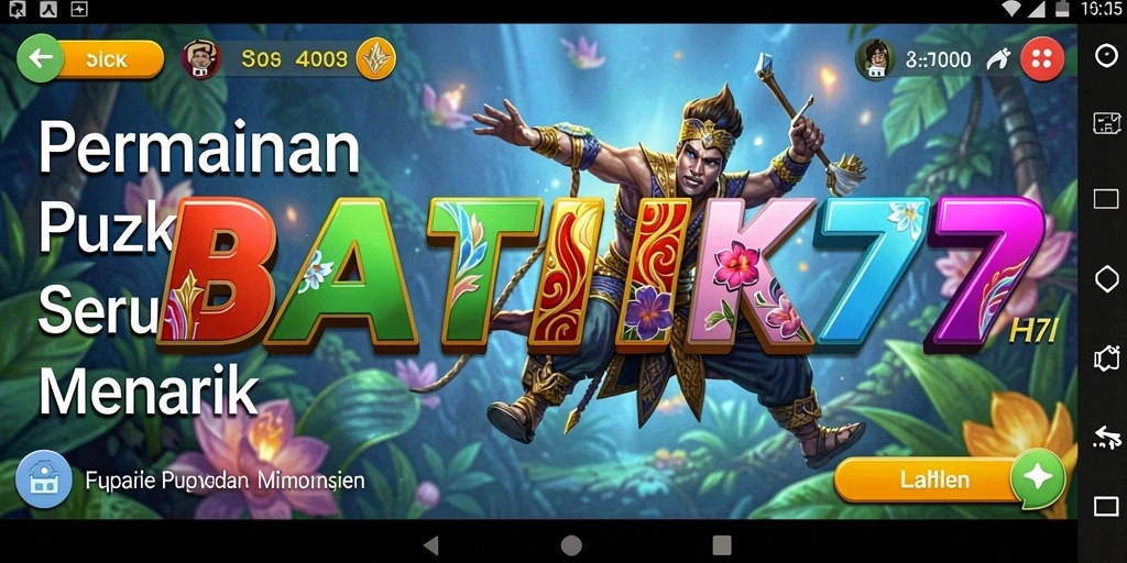 Screenshot dari gameplay seru BATIK77 yang penuh teka-teki.