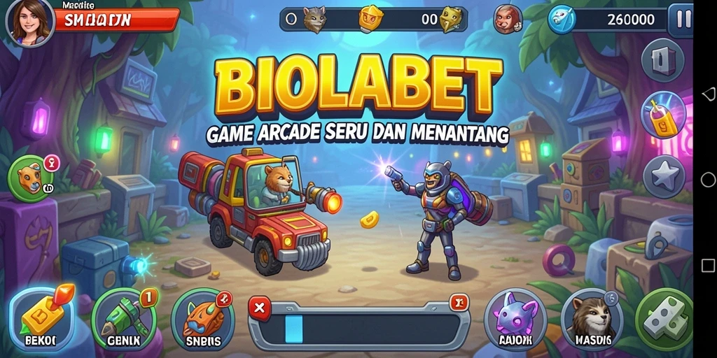 Tangkapan layar yang memperlihatkan aksi seru di BIOLABET.