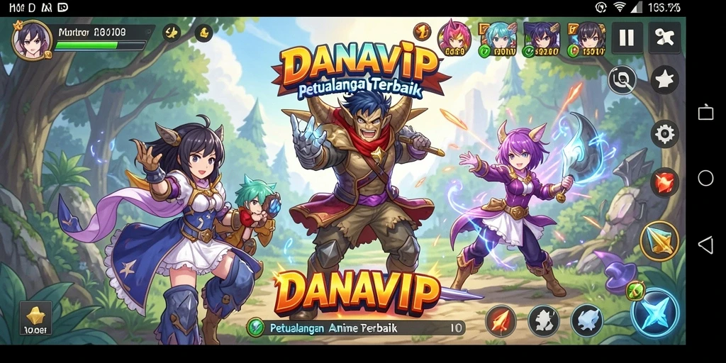 Gameplay seru dan karakter anime yang menakjubkan dalam DANAVIP.