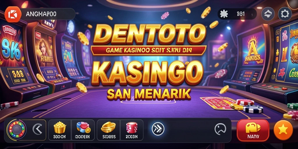 Screenshot DENTOTO menampilkan pengalaman bermain game Kasino yang menarik.