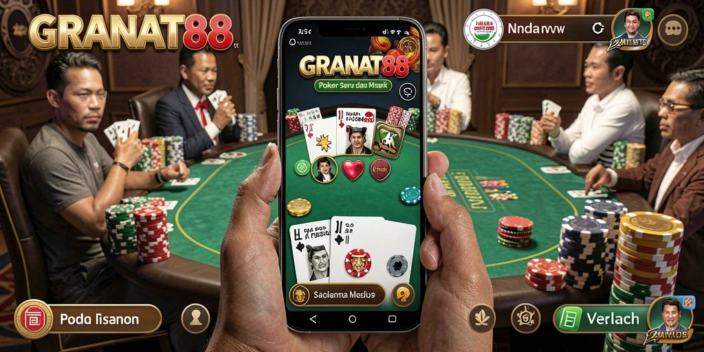 Tampilan gameplay seru di GRANAT88 dengan pengalaman Poker terbaik.