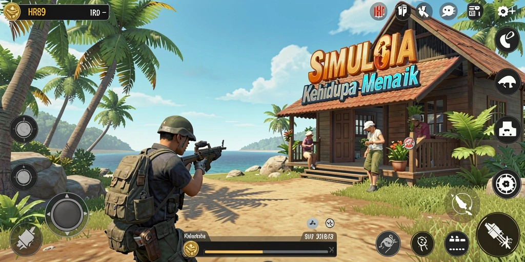 Tampilan gameplay yang menarik di HR89 dengan interaksi sosial yang kuat.