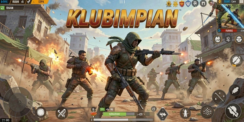 Gameplay seru dalam pertempuran Battle Royale di KLUBIMPIAN.