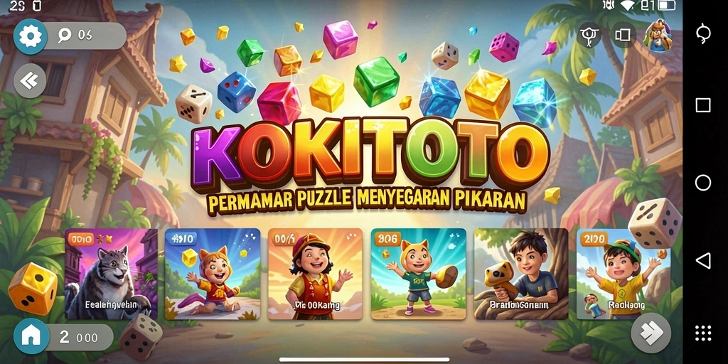 Gameplay KOKITOTO yang menantang dan mengasyikkan.