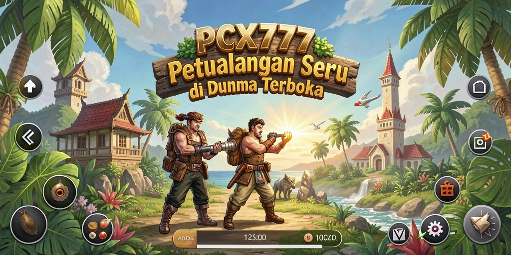 Screenshot menunjukkan momen epik dalam dunia terbuka PCX777.