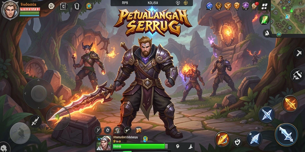 Tampilan gameplay RP8 yang mendebarkan dalam dunia ARPG.
