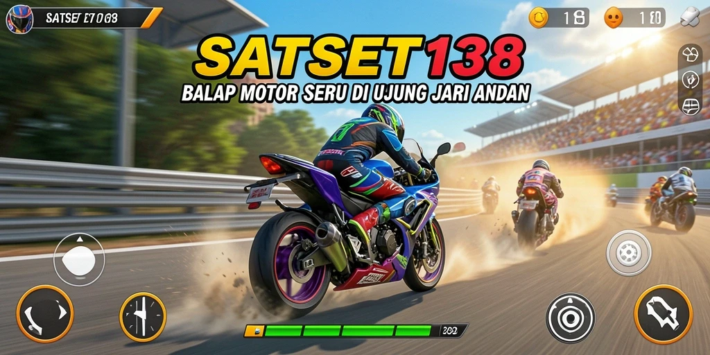 Gameplay seru balap motor di SATSET138 yang menegangkan.