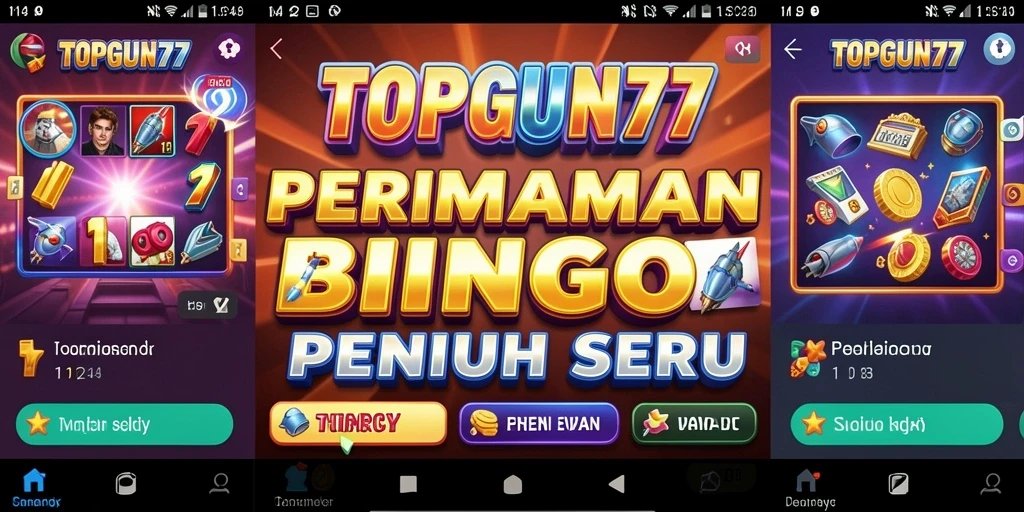 Tampilan gameplay Bingo yang seru dan menegangkan di TOPGUN77.