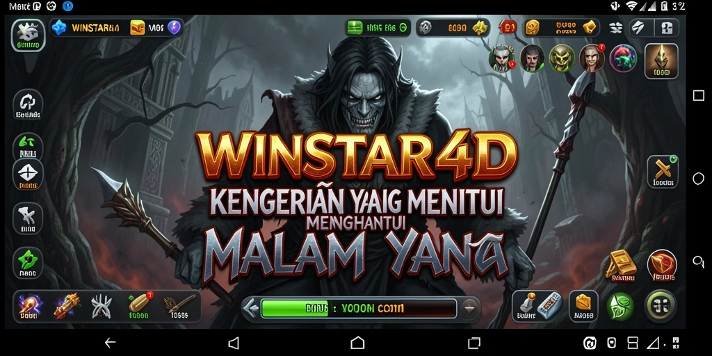 Screenshot gameplay WINSTAR4D menampilkan kegelapan dan ketegangan yang menakutkan.